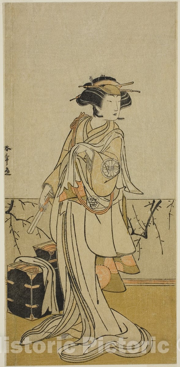 Art Print : Kamuri Kotoba Soga no Yukari v2, Katsukawa Shunsho, c 1776, Vintage Wall Decor :