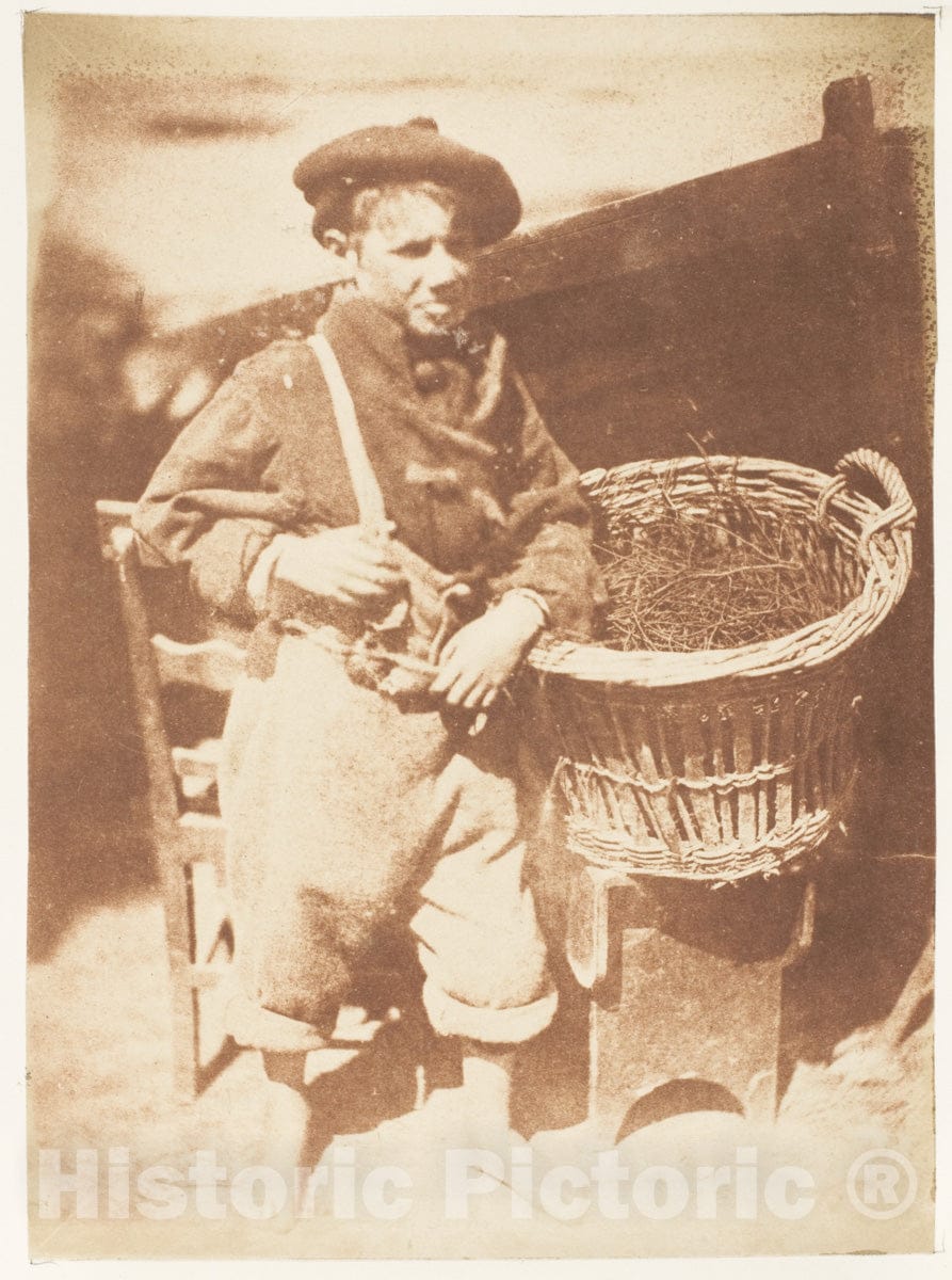 Photo Print : Hill and Adamson - Newhaven Boy : Vintage Wall Art