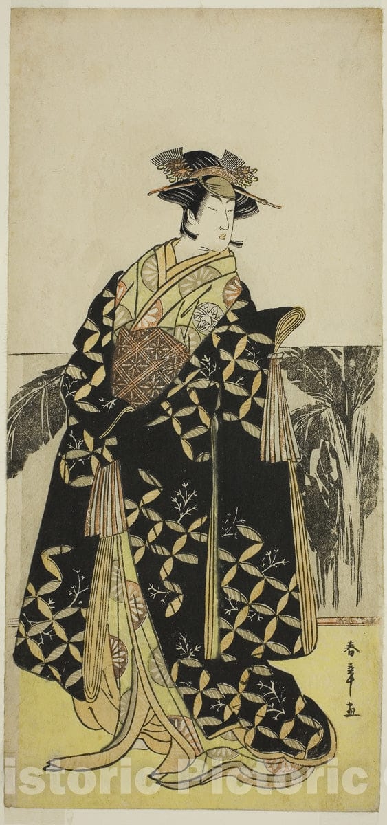 Art Print : The Actor Nakayama Tomisaburo I in an Unidentified Role, Katsukawa Shunsho, c 1783, Vintage Wall Decor :