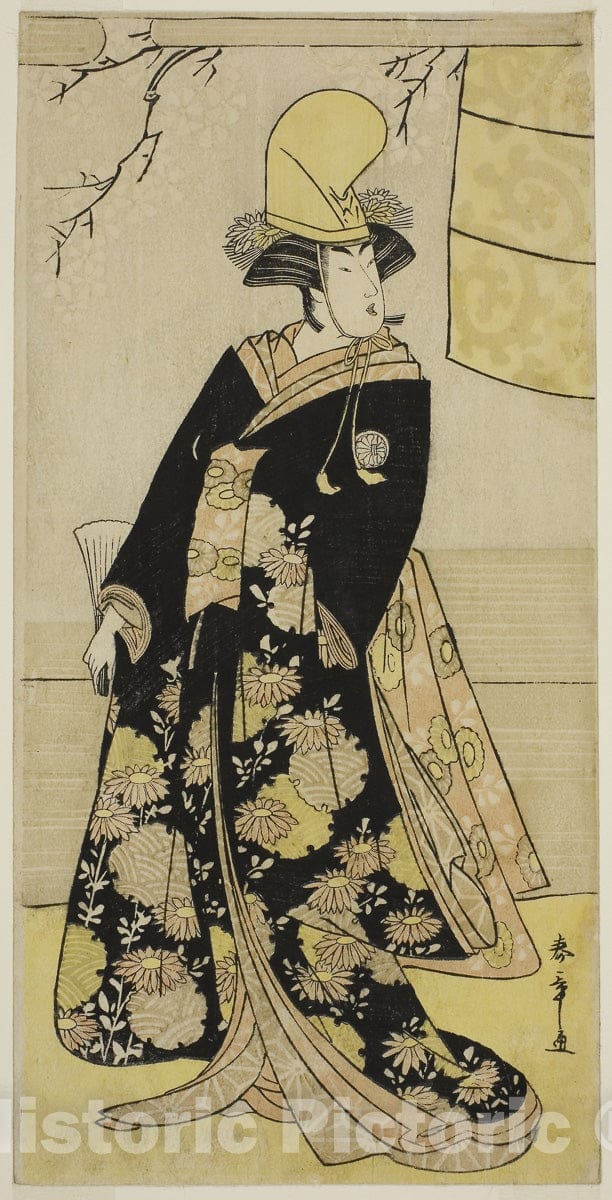Art Print : Edo no Hana Mimasu Soga v2, Katsukawa Shunsho, c 1783, Vintage Wall Decor :