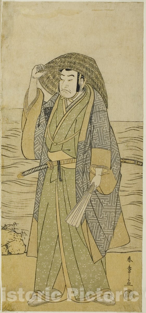 Art Print : Kotobuki Banzei Soga v2, Katsukawa Shunsho, c 1783, Vintage Wall Decor :