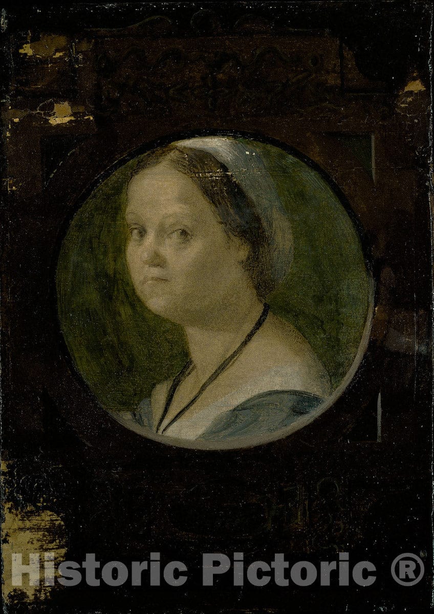Art Print : The Wife of Domenico da Gambassi, Andrea del Sarto, c 1525, Vintage Wall Decor :