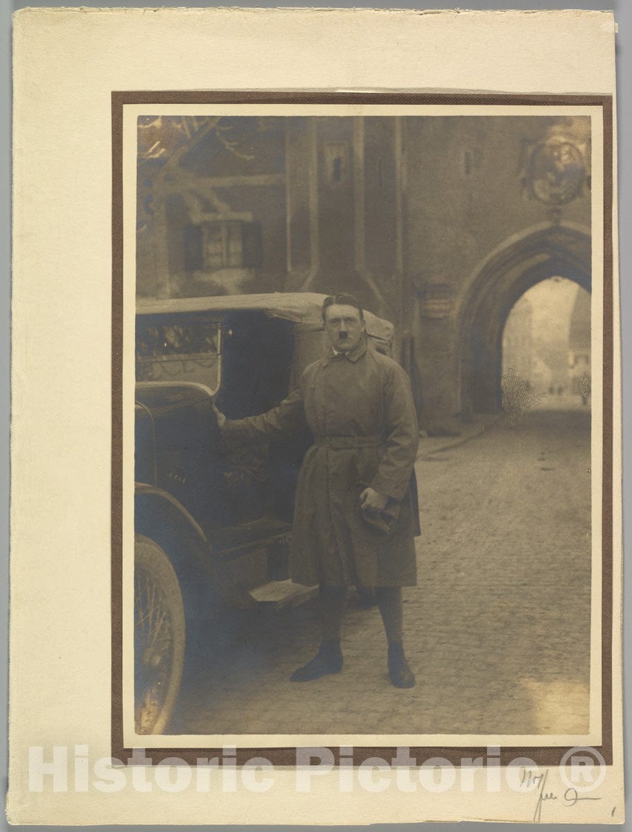 Photo Print : Heinrich Hoffmann - Adolph Hitler Leaving Landsberg Prison : Vintage Wall Art