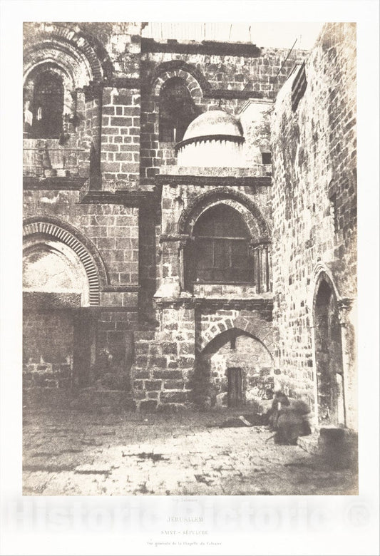 Photo Print : Auguste Salzmann - Jérusalem, Saint Sépulcre, Vue générale de la Chapelle du Calvaire : Vintage Wall Art