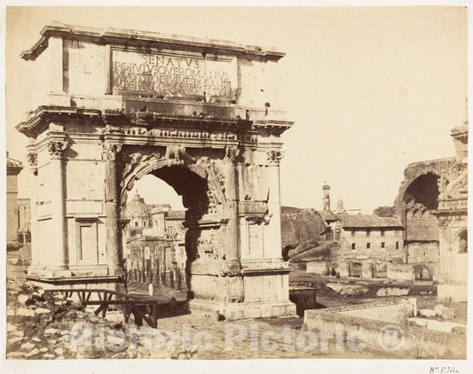 Photo Print : Jane Martha St. John - Arch of Titus : Vintage Wall Art