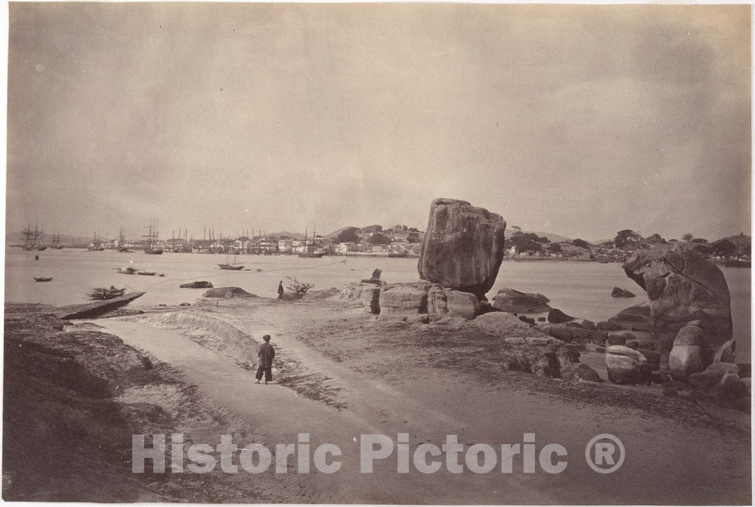 Photo Print : John Thomson - Amoy Harbour v.1 : Vintage Wall Art