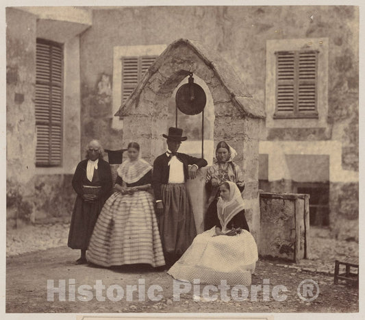 Photo Print : Charles Clifford - Baleares, Aldeanos de Palma y sus alrrededores : Vintage Wall Art