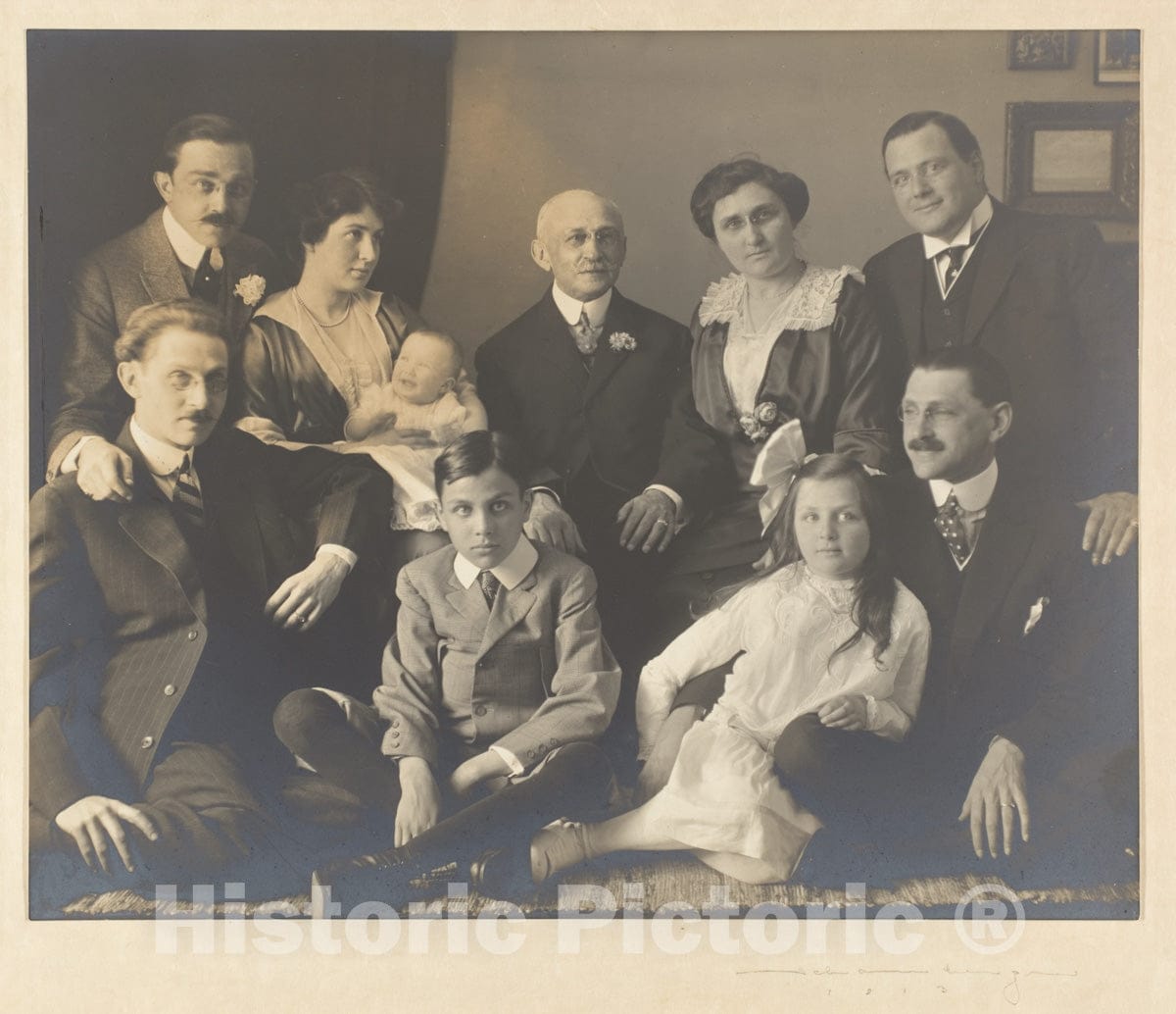 Photo Print : Morton Schamberg - Morton, Richard, Jeanne, Gilbert, Jesse, Etellea, Yvonne, Henry, Regena, and Herbert : Vintage Wall Art