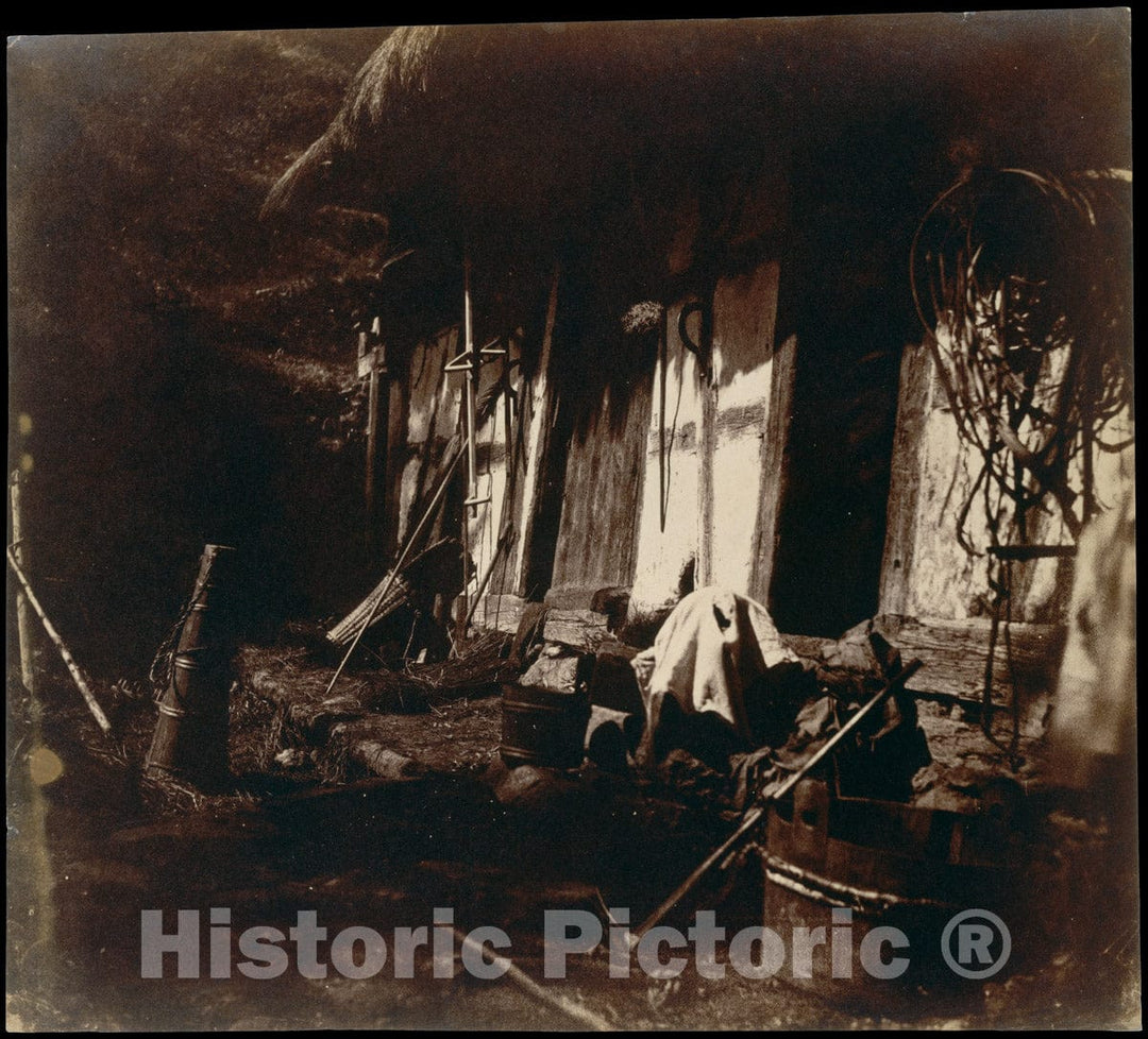 Photo Print : V. Dijon - Farmyard Scene : Vintage Wall Art