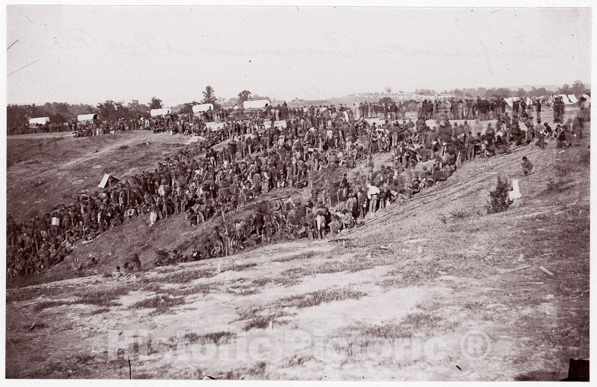 Photo Print : Timothy H. O'sullivan - Confederate Prisoners at Belle Plain : Vintage Wall Art