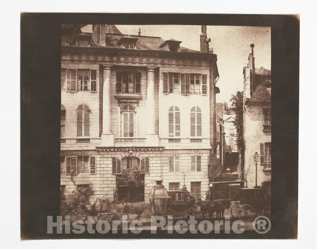 Photo Print : William Henry Fox Talbot - Street Scene, Paris : Vintage Wall Art