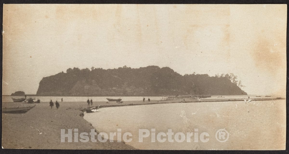 Photo Print : Adolf de Meyer - View of Beach and Island : Vintage Wall Art