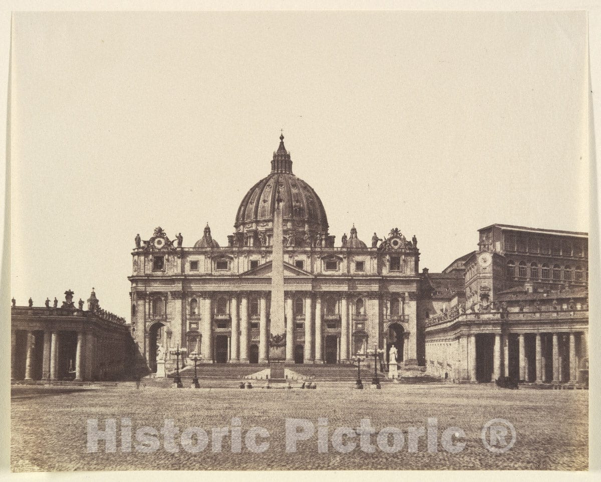 Photo Print : St. Peter's, Rome : Vintage Wall Art