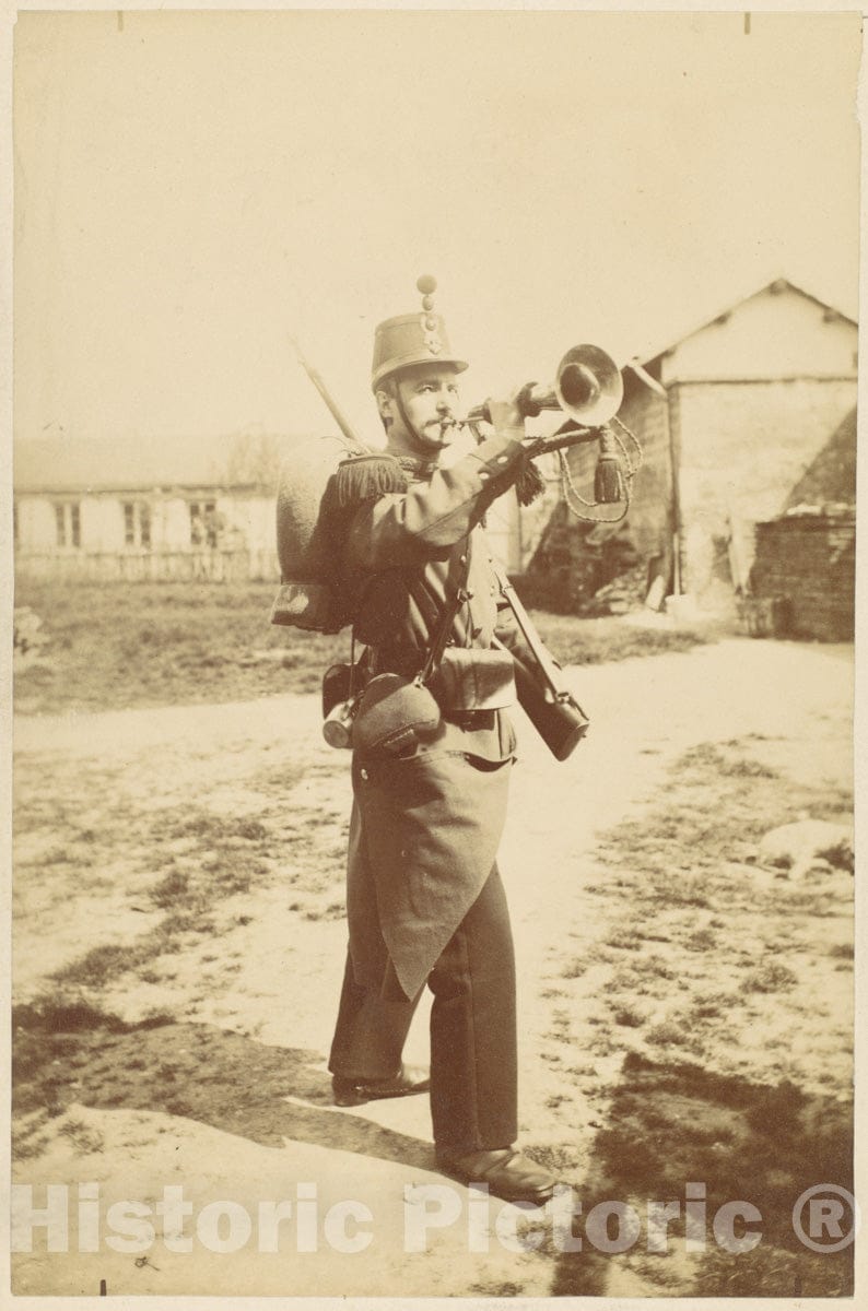 Photo Print : Bugler : Vintage Wall Art