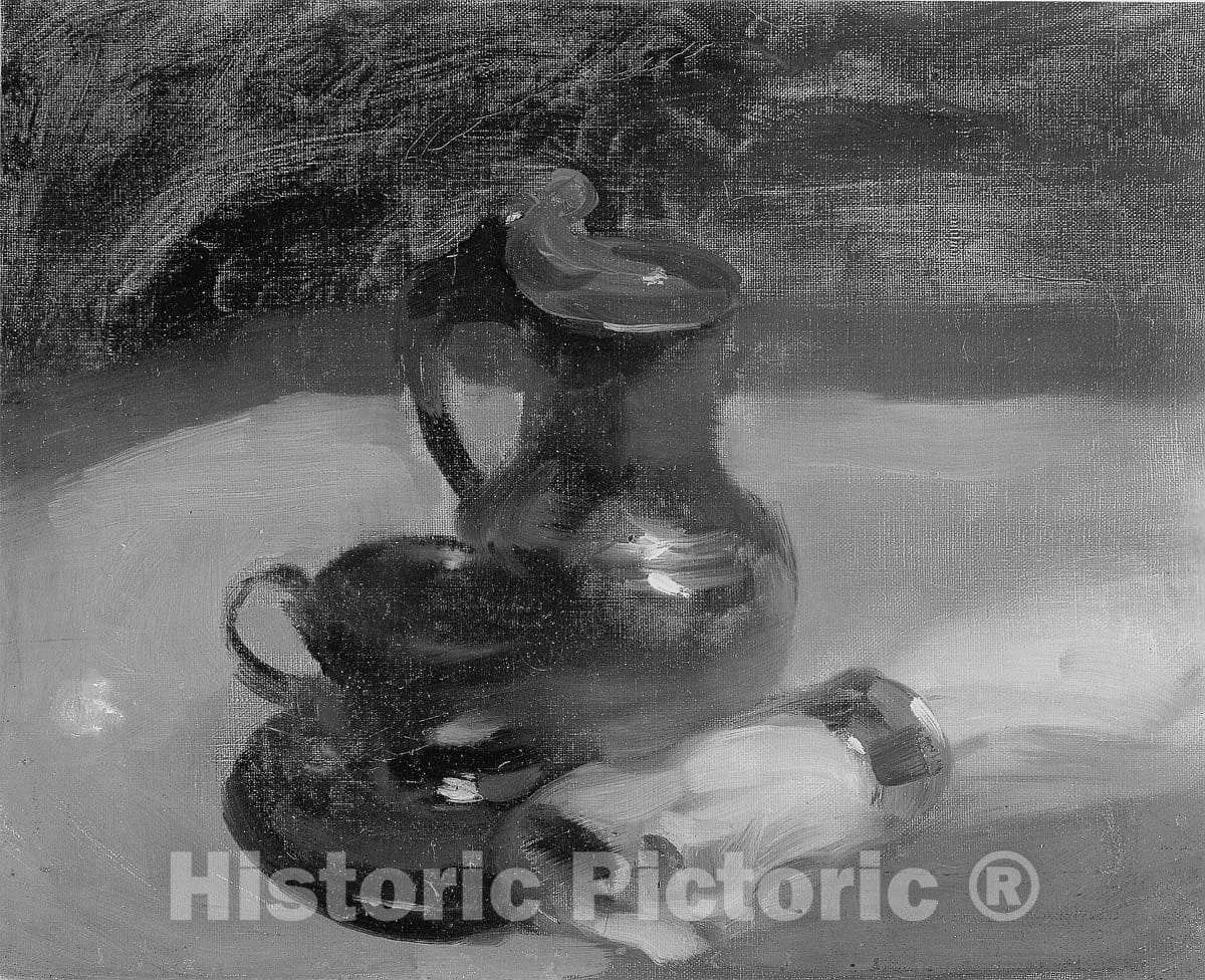 Art Print : Still Life, EugÃ¨ne CarriÃ¨re, c 1885, Vintage Wall Decor :