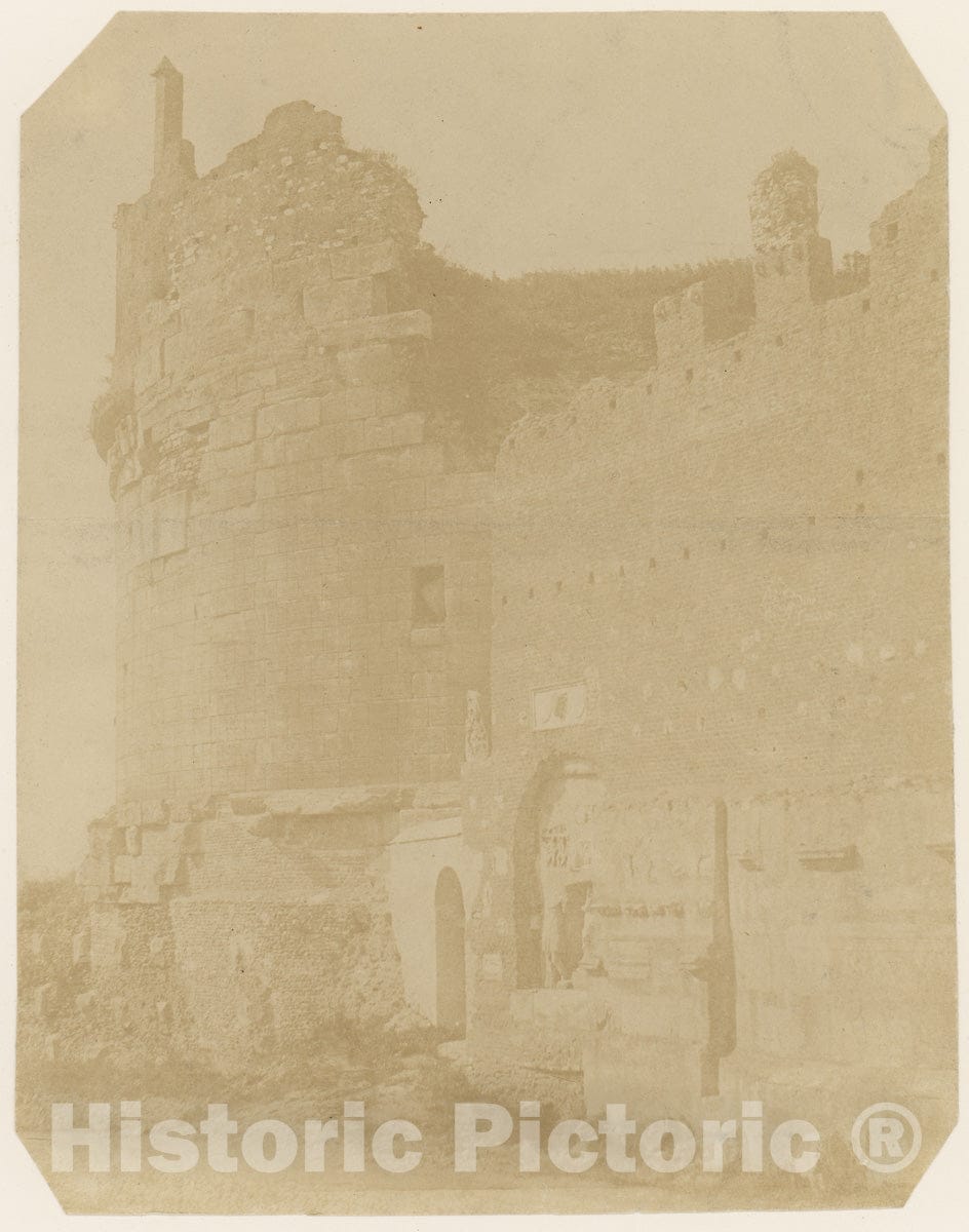 Photo Print : Ruins of Cecilia Metella, Rome : Vintage Wall Art