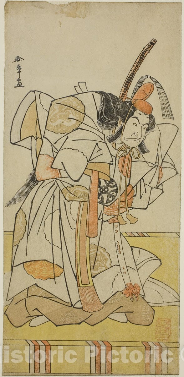 Art Print : Date Nishiki Tsui no Yumitori v6, Katsukawa Shunsho, c 1777, Vintage Wall Decor :