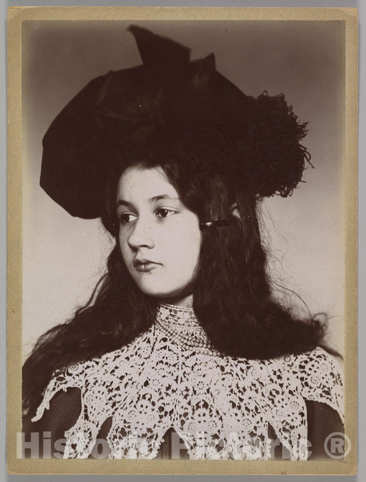 Photo Print : Émile Zola - Denise Zola : Vintage Wall Art