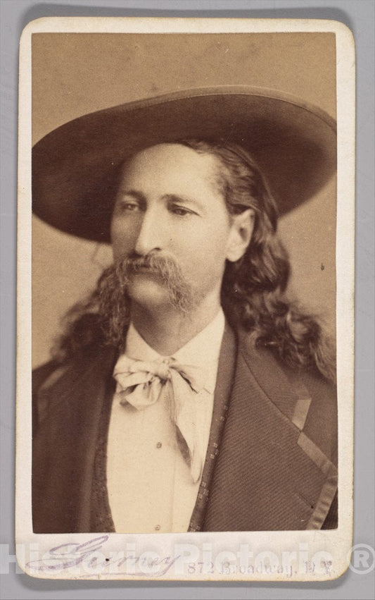 Art Print : Jeremiah Gurney - James B.Wild Bill Hickock : Vintage Wall Art
