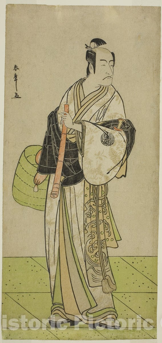 Art Print : Waka Murasaki Edokko Soga v2, Katsukawa Shunsho, c 1778, Vintage Wall Decor :