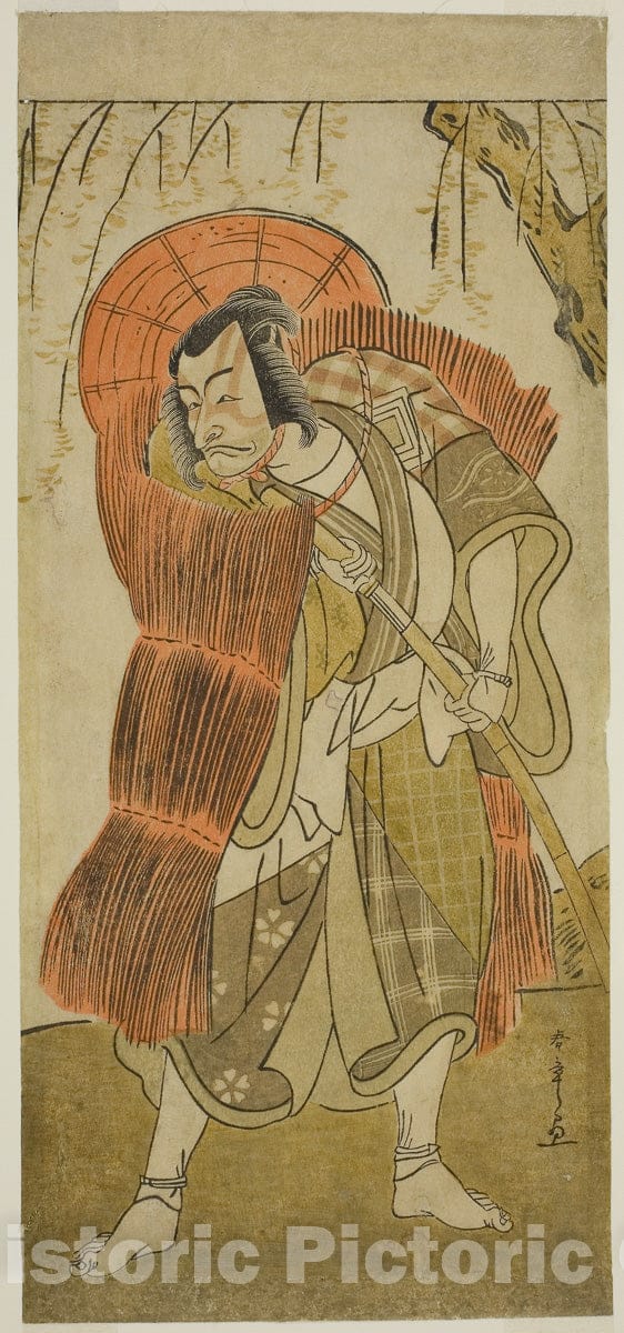 Art Print : Tsukisenu Haru Hagoromo Soga v2, Katsukawa Shunsho, c 1777, Vintage Wall Decor :