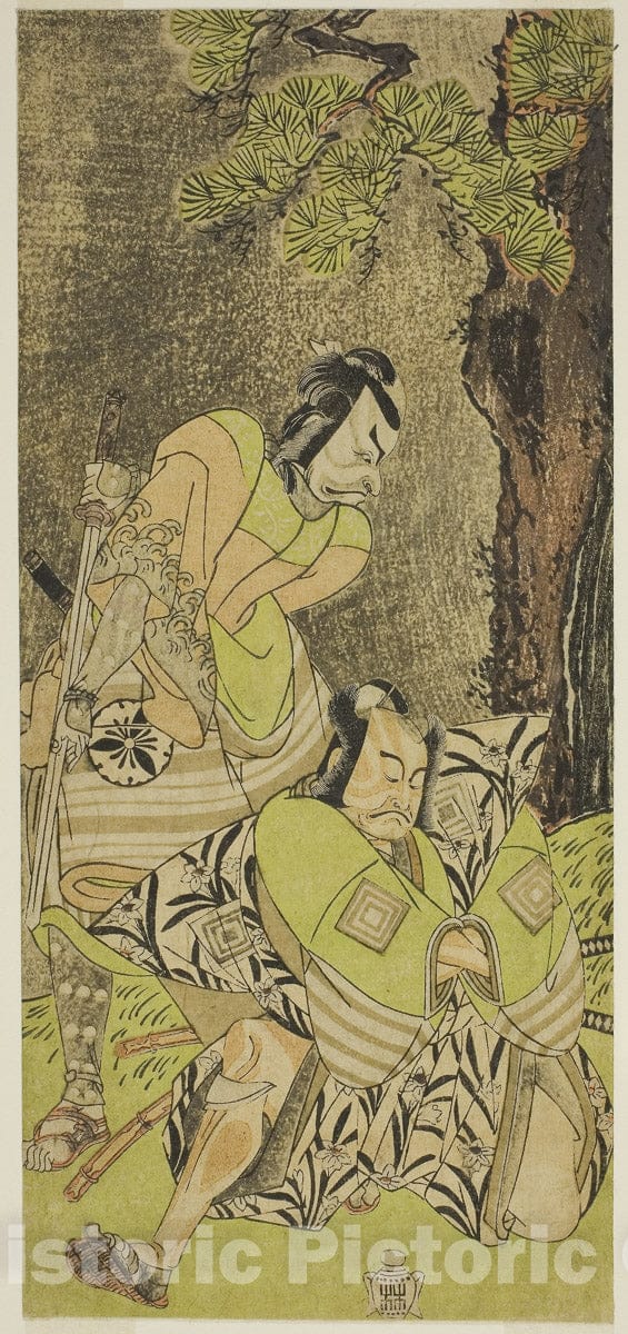 Art Print : Nue no Mori Ichiyo no Mato v14, Katsukawa Shunsho, c 1779, Vintage Wall Decor :