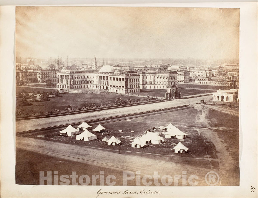 Photo Print : Government House, Calcutta 1 : Vintage Wall Art