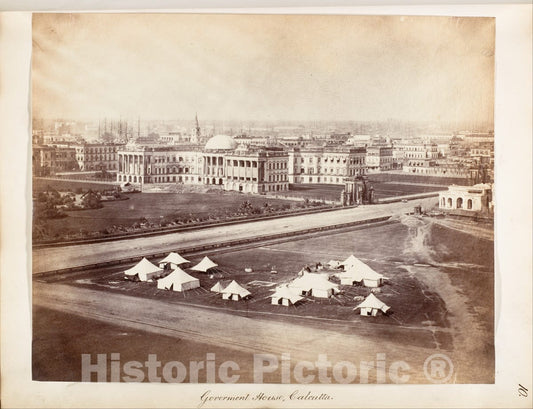 Photo Print : Government House, Calcutta 1 : Vintage Wall Art