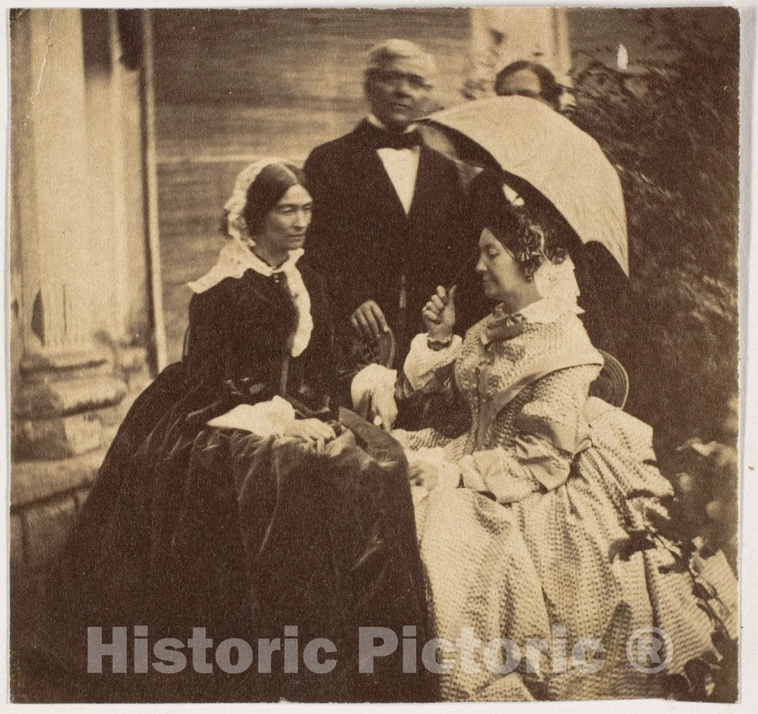 Photo Print : John Constantine Stanley - Countess Canning with Guests, Government House, Allahabad v.2 : Vintage Wall Art