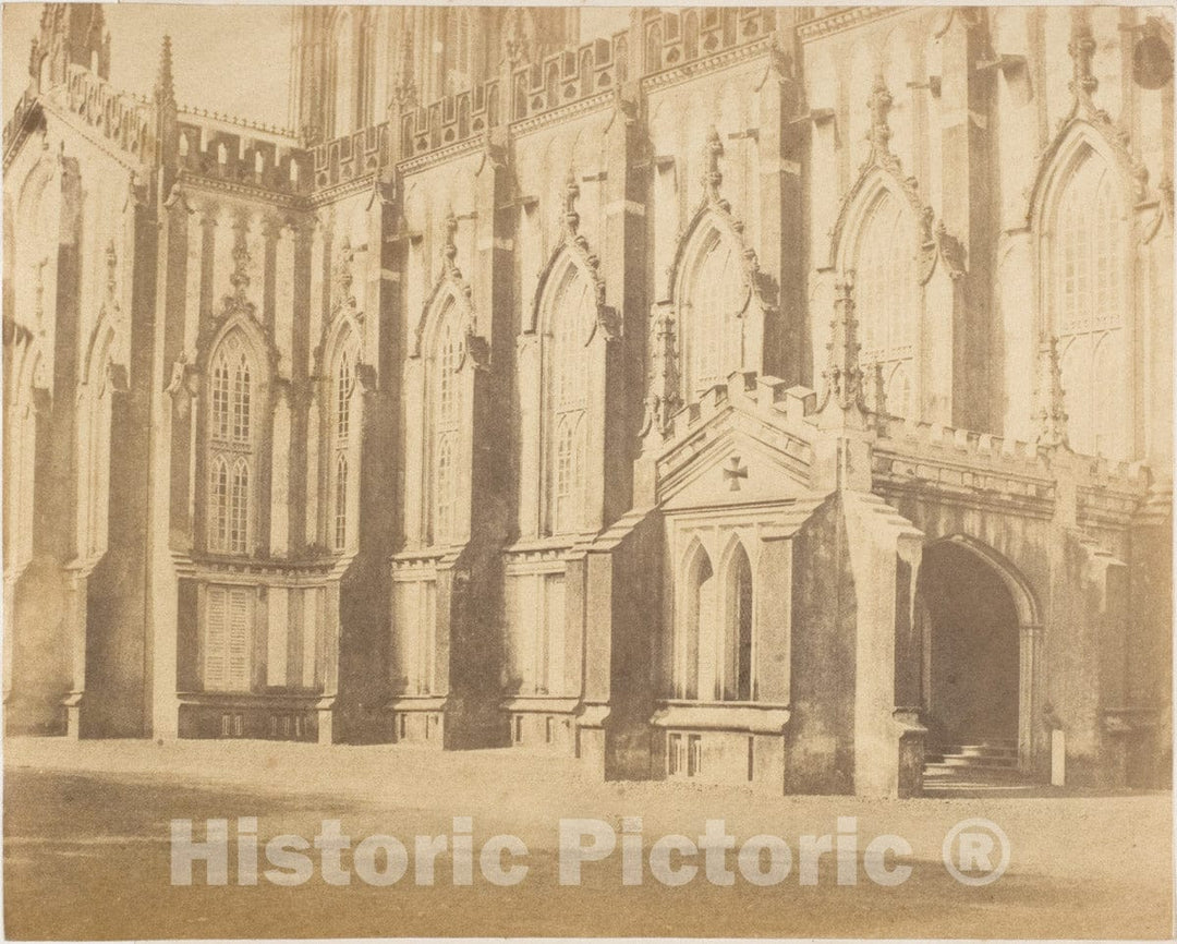 Photo Print : Captain R. B. Hill - Part of The Exterior of The St. Paul's Cathedral, Calcutta : Vintage Wall Art