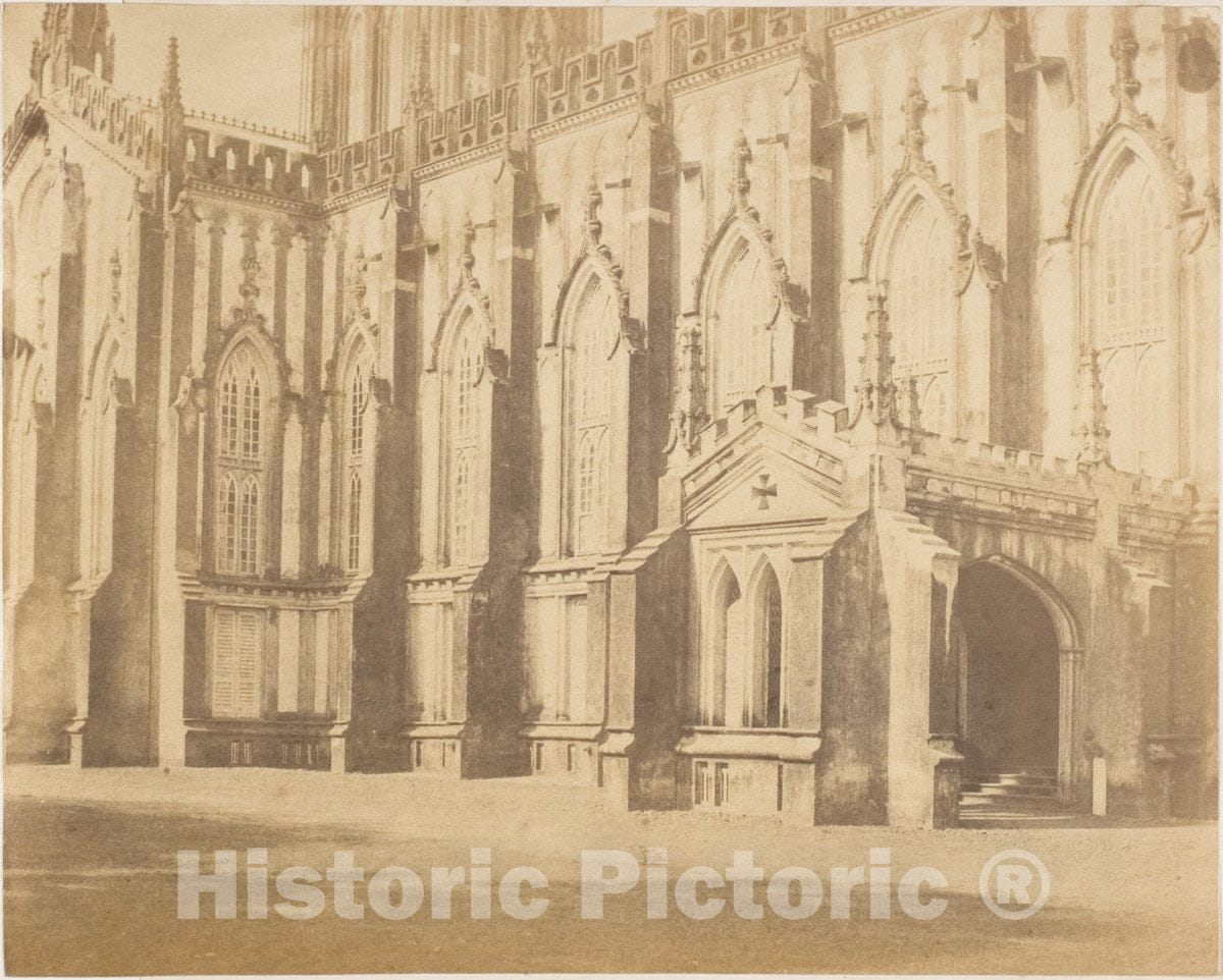 Photo Print : Captain R. B. Hill - Part of The Exterior of The St. Paul's Cathedral, Calcutta : Vintage Wall Art