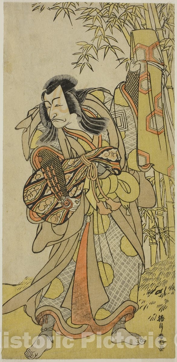 Art Print : Edo Meisho Midori Soga v3, Katsukawa Shunko I, c 1790, Vintage Wall Decor :
