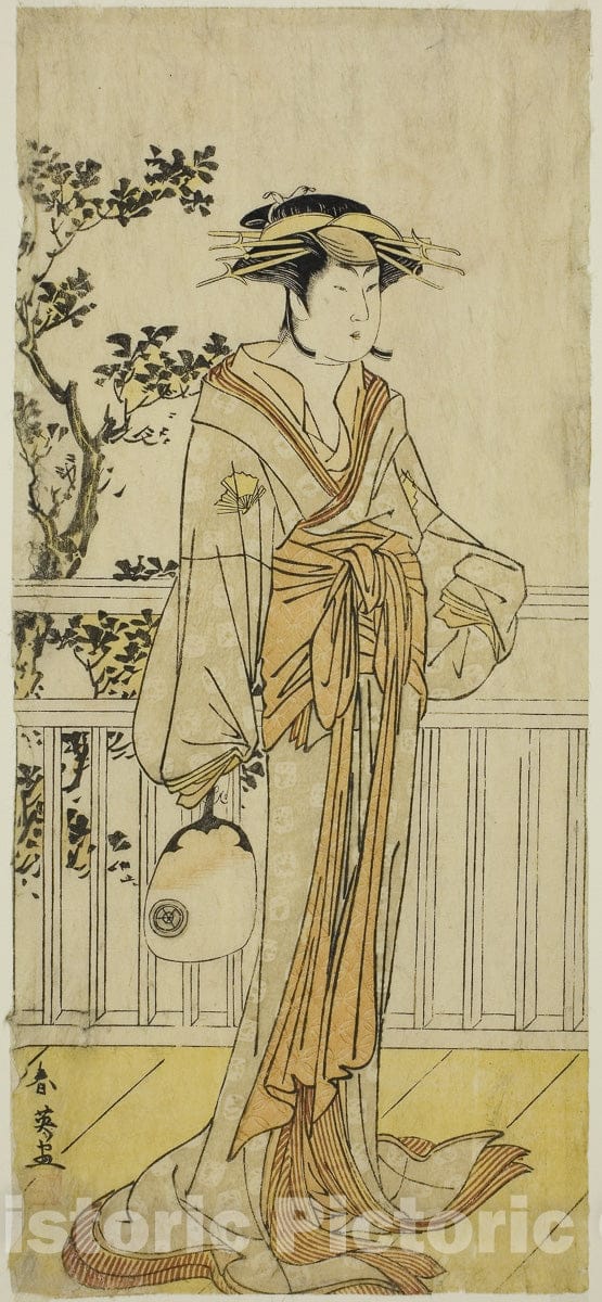Art Print : Sanjuk-koku Yobune no Hajimari, Katsukawa Shun'ei, c 1775, Vintage Wall Decor :