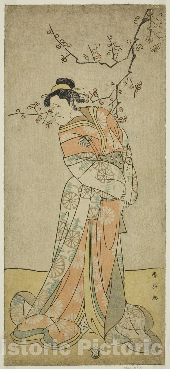 Art Print : Gozen-gakari Sumo Soga v1, Katsukawa Shun'ei, c 1767, Vintage Wall Decor :