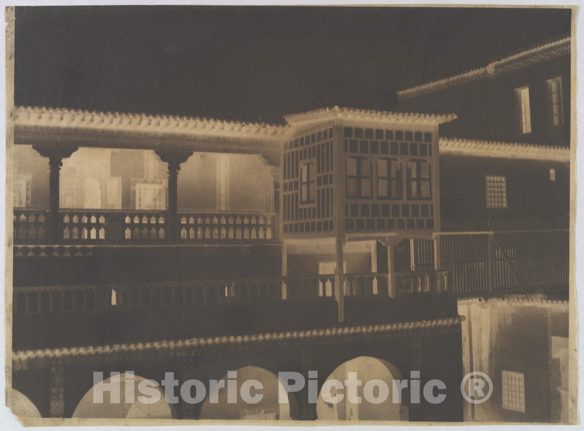 Art Print : Gustave de Beaucorps - Palace of The Dey of Algiers, Algeria : Vintage Wall Art