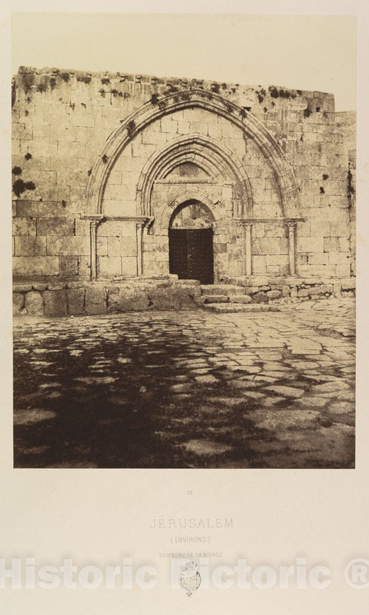 Photo Print : Louis de Clercq - Jérusalem. (Environs) Tombeau de la vierge : Vintage Wall Art