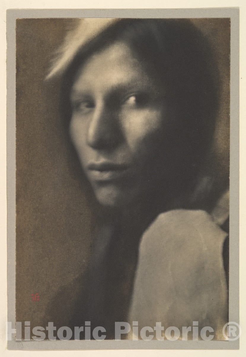 Photo Print : Joseph T. Keiley - A Sioux Chief 2 : Vintage Wall Art