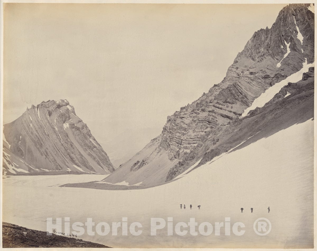 Photo Print : Samuel Bourne - The Manirung Pass 1 : Vintage Wall Art