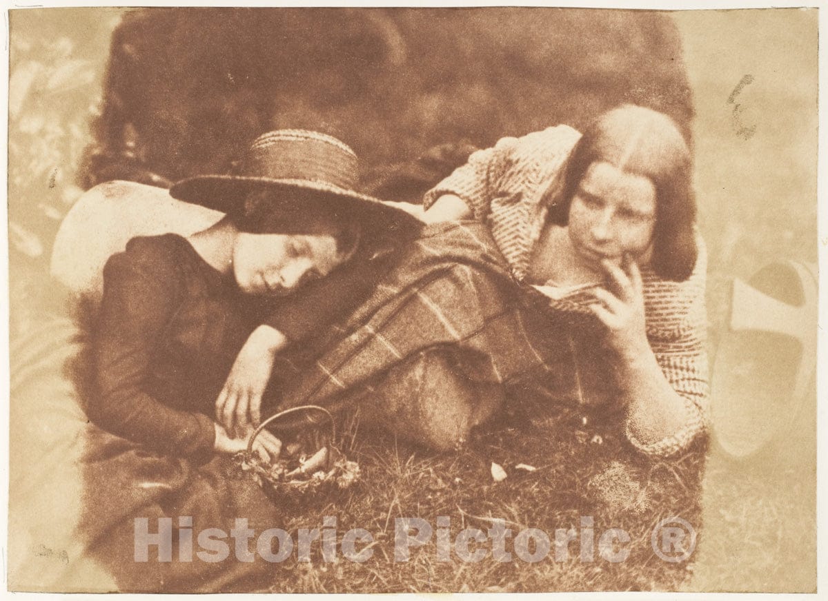 Photo Print : Hill and Adamson - The Misses McCandlish 2 : Vintage Wall Art