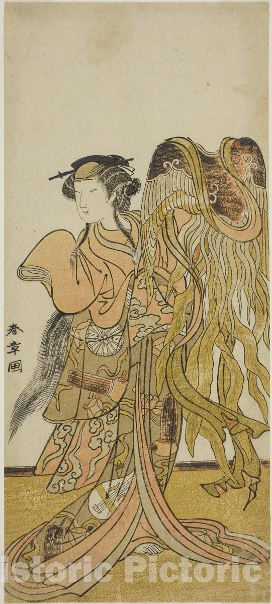 Art Print : Keisei Tsuki no Miyako v2, Katsukawa Shunsho, c 1782, Vintage Wall Decor :
