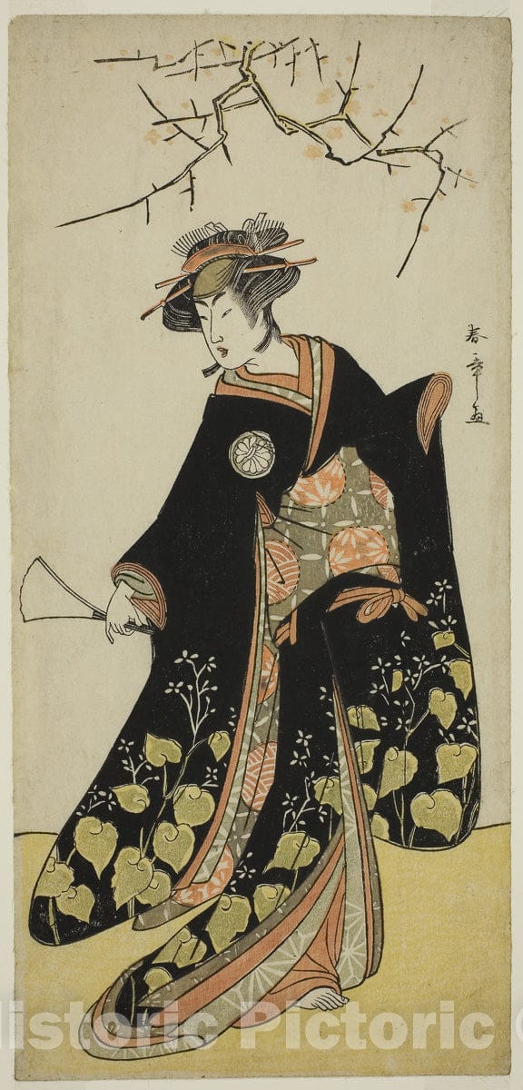 Art Print : Shitenno Tonoi no Kisewata v1, Katsukawa Shunsho, c 1786, Vintage Wall Decor :