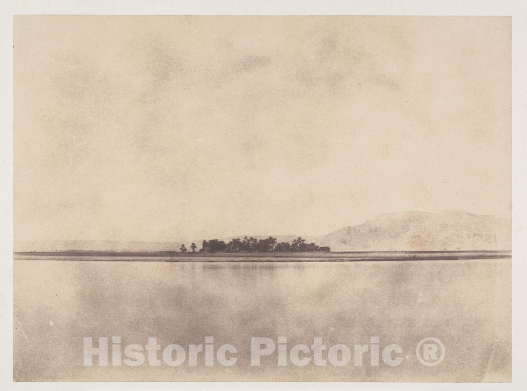 Photo Print : John Beasley Greene - The Nile in Front of The Theban Hills : Vintage Wall Art