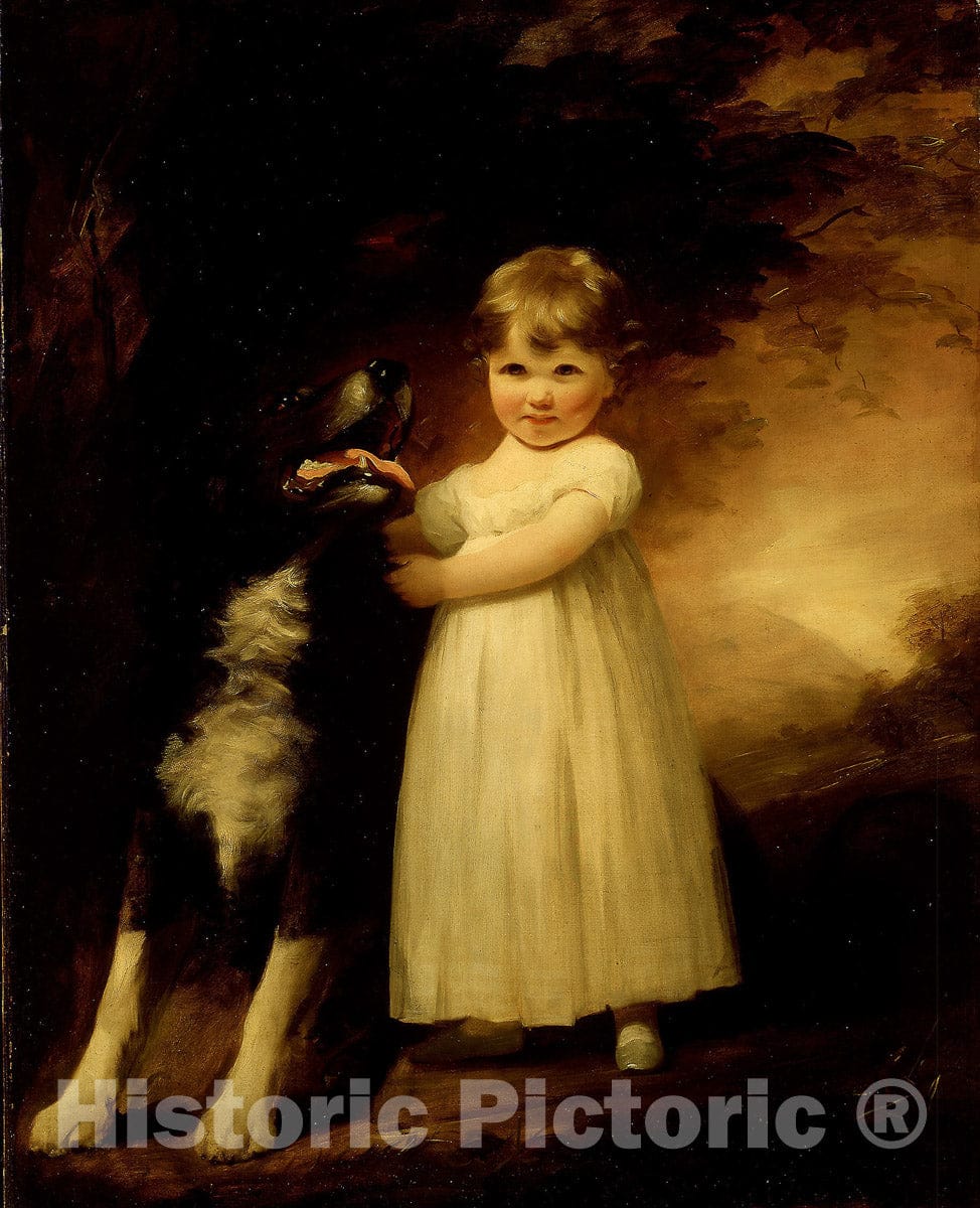 Art Print : Eleanor Margaret Gibson-Carmichael, Sir Henry Raeburn, c 1595, Vintage Wall Decor :