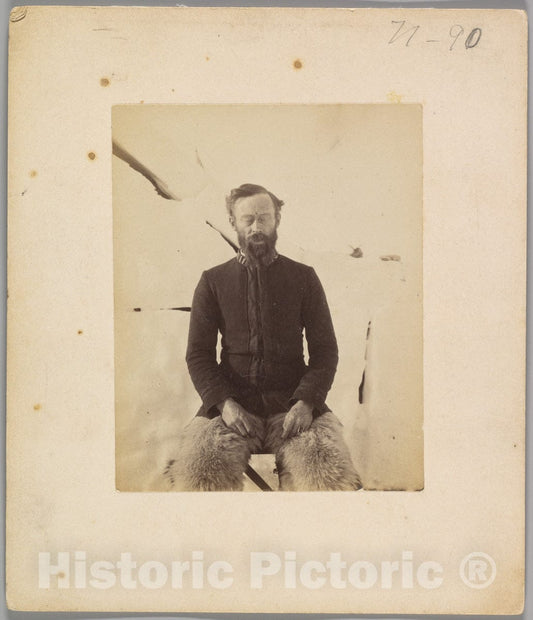 Photo Print : Robert E. Peary - Self-Portrait : Vintage Wall Art