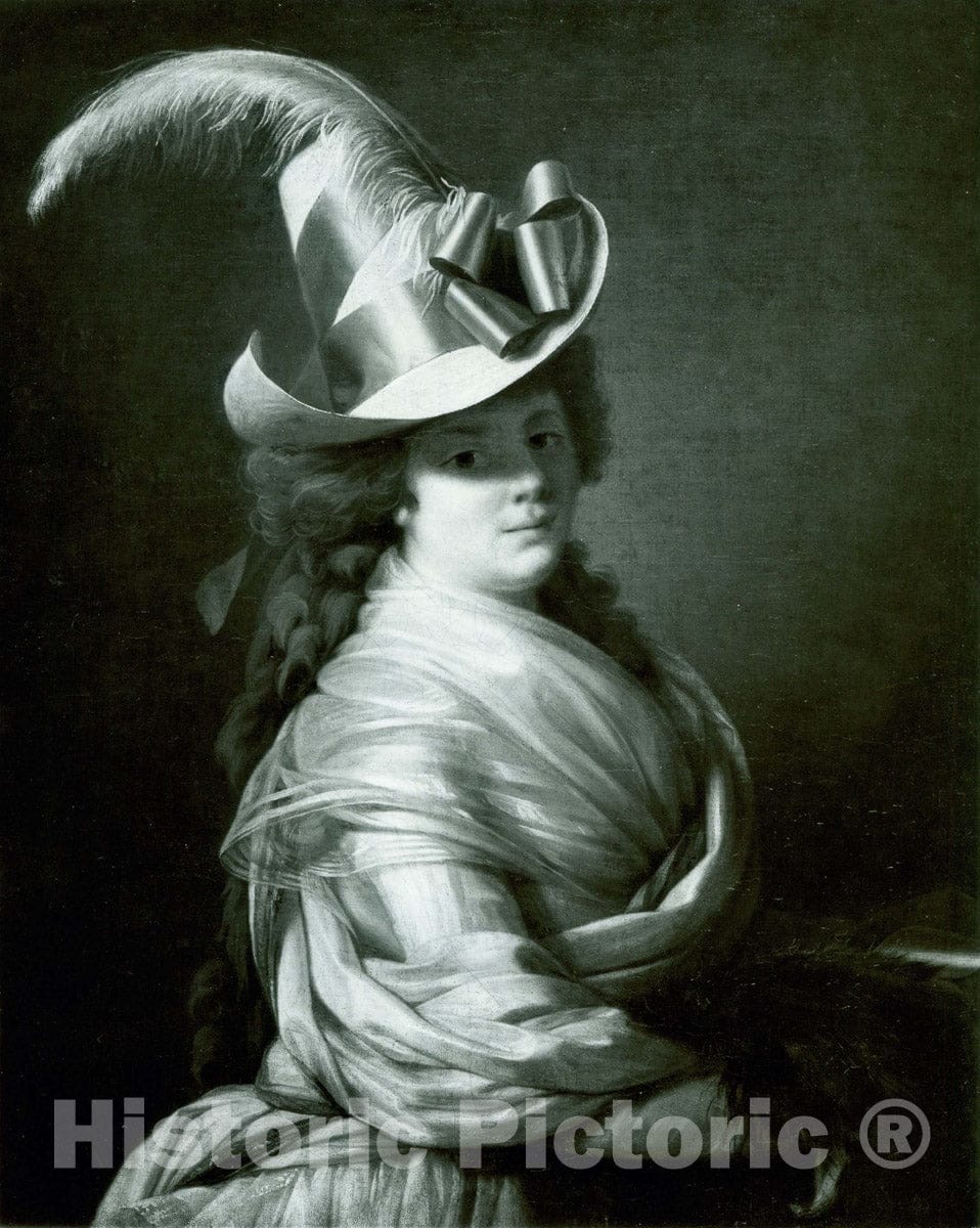 Art Print : Woman in a Straw Hat, c 1910, Vintage Wall Decor :