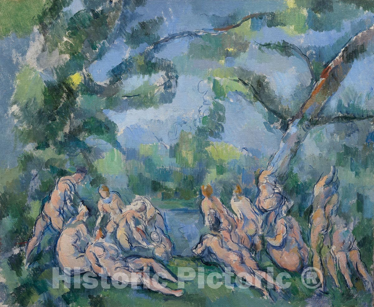 Art Print : The Bathers, Paul Cezanne, c 1776, Vintage Wall Decor :