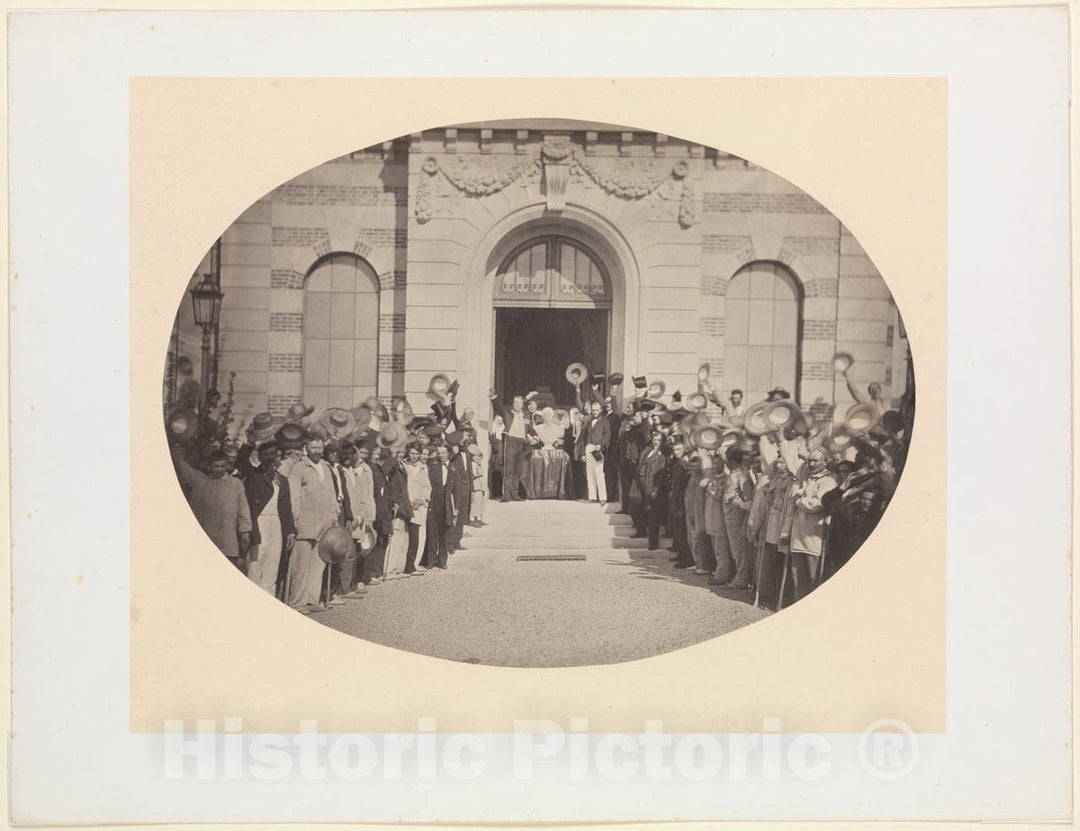 Photo Print : Charles Nègre - The 15th of August. Imperial Asylum at Vincennes : Vintage Wall Art