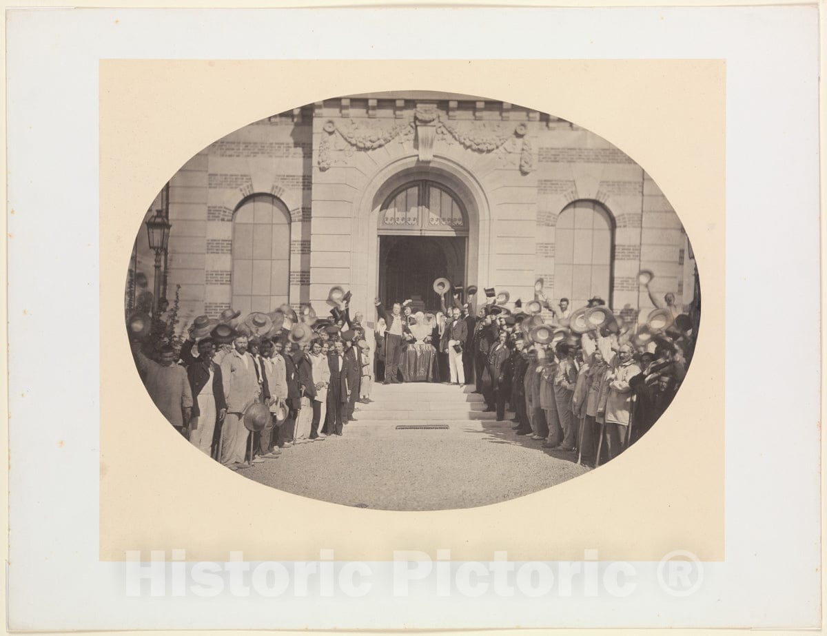 Photo Print : Charles Nègre - The 15th of August. Imperial Asylum at Vincennes : Vintage Wall Art