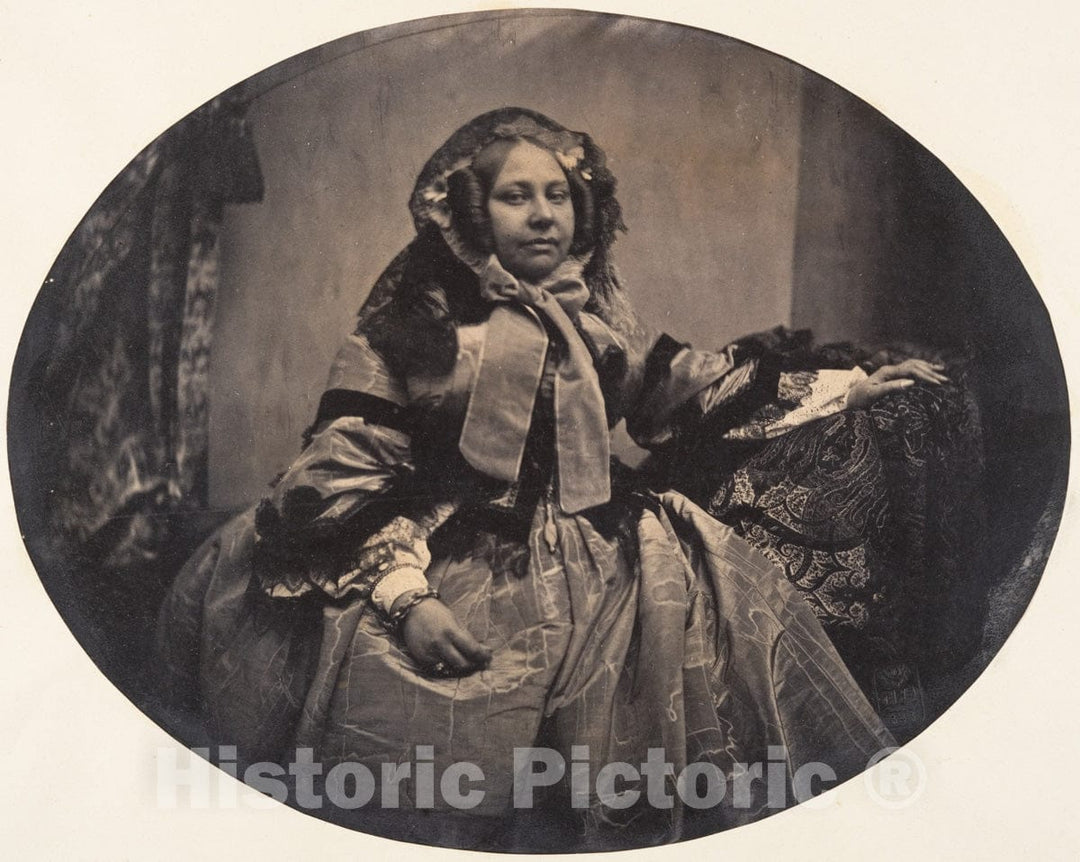 Photo Print : Louis-Pierre-Théophile Dubois de Nehaut - Portrait of a Woman : Vintage Wall Art