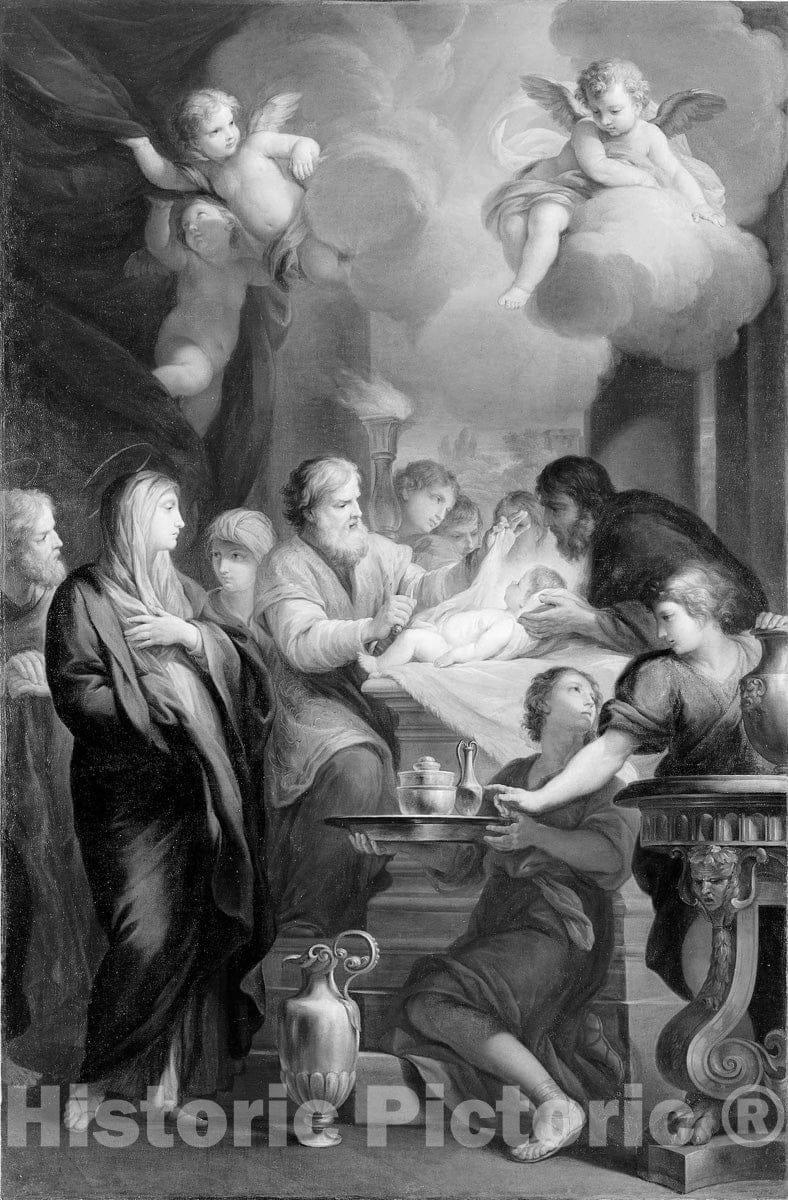 Art Print : The Circumcision, Stefano Pozzi, c 1733, Vintage Wall Decor :